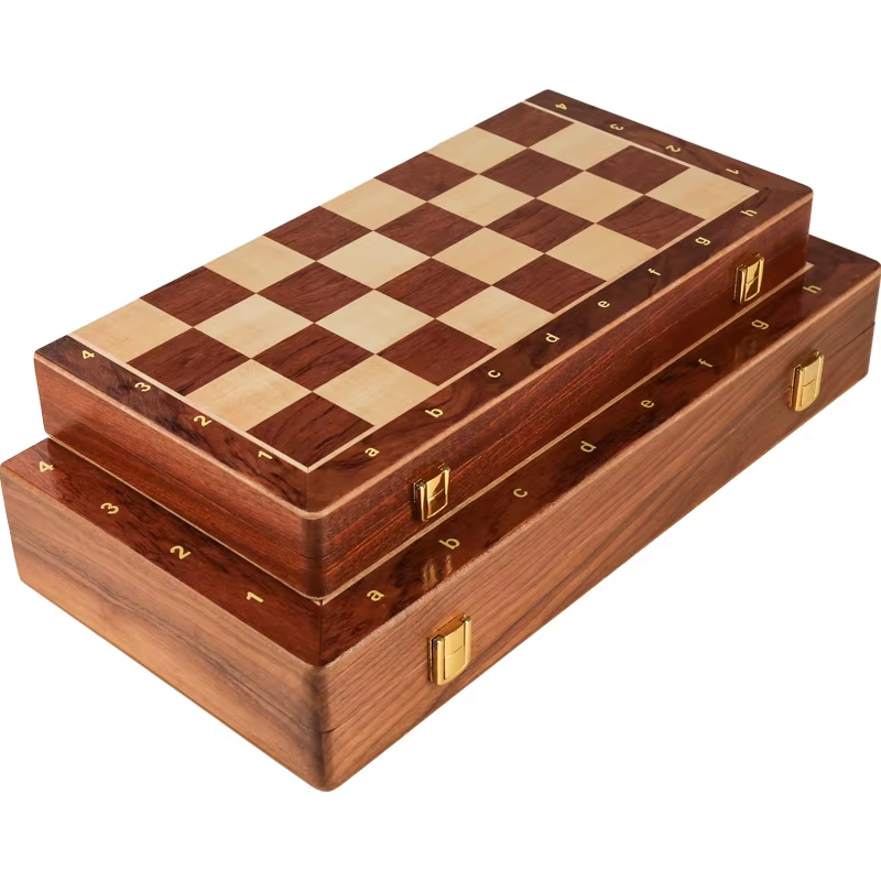 Thumbnail: Chess Set Grade Wooden Folding Big 39*39Cm Traditional Classic Handwork Solid Wo