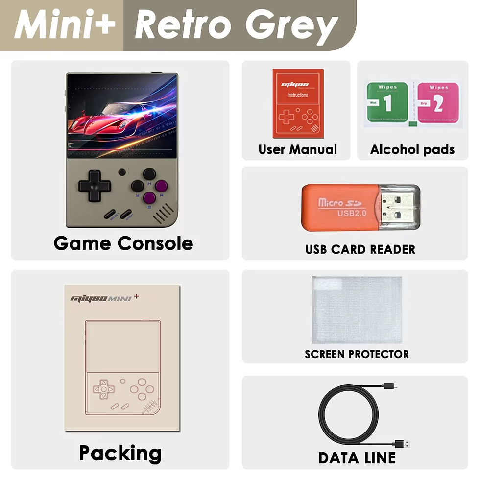 Thumbnail: Mini plus Portable Retro Handheld Game Console V2 Mini+ IPS Screen Classic Video