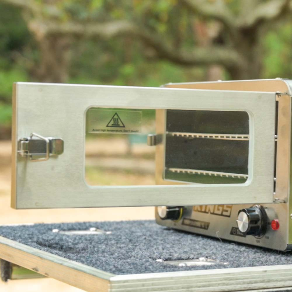 Thumbnail: Adventure Kings 12V Electric Camping Oven Stainless Steel 180 C Max Temperature