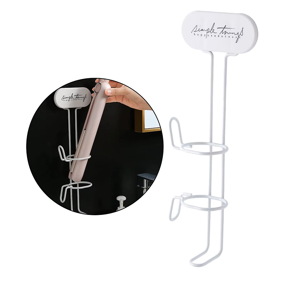 Thumbnail: Hair Straightener Storage Rack Wall Mounted Curling Iron Holder Hanger Hair Drye