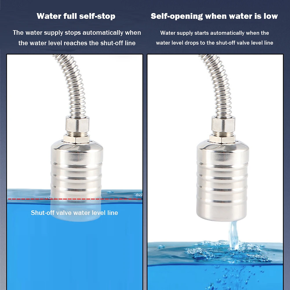 Thumbnail: Stainless Steel Floating Ball Valve Automatic Water Level Control Valve 1/2 3/4 