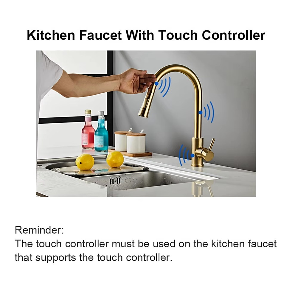 Thumbnail: Y37A Smart Induction Sensor Kitchen Faucet Touch Controller with Battery Box Pul