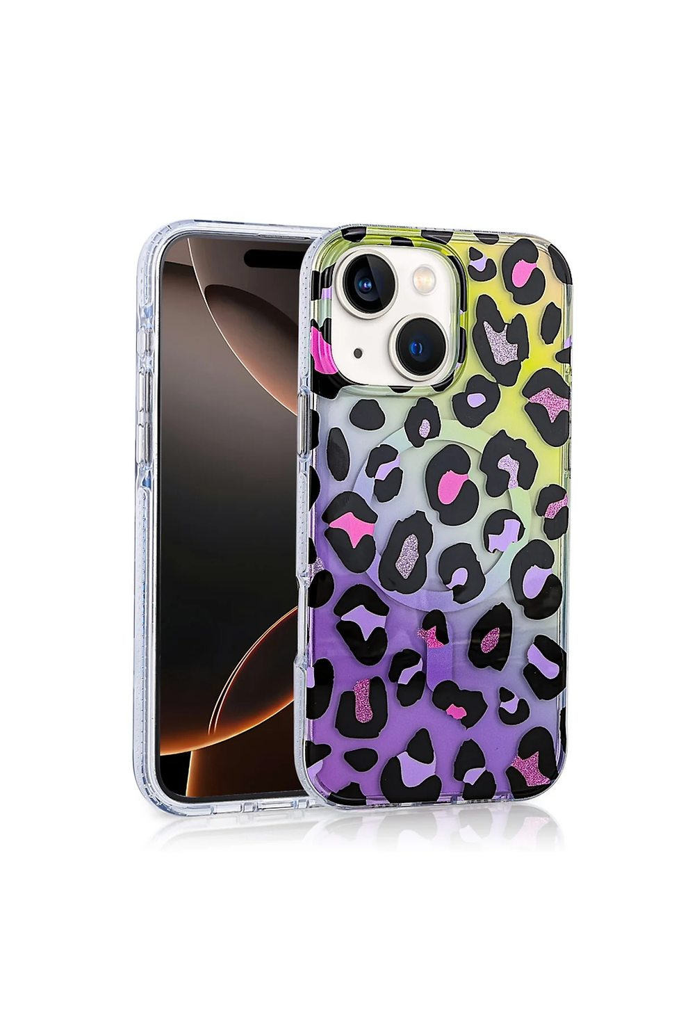Thumbnail: Iphone 15 Case with Magsafe Feature, Jago Leopard Design Cover