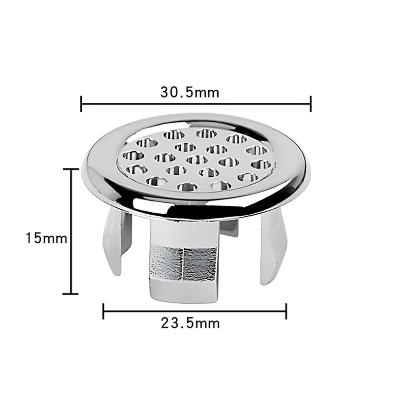 Thumbnail: 8/1Pcs Sink Hole round Overflow Cover Ring Wash Basin Hollow Overflow Ring Sink 