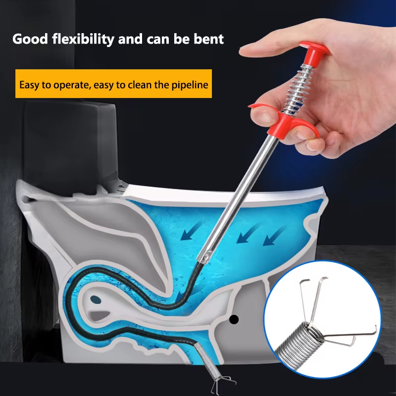 Thumbnail: Plumbing Four-Claw Hook Dredger Sewer Toilet Tool Manual Toilet Grab Hair Cleani