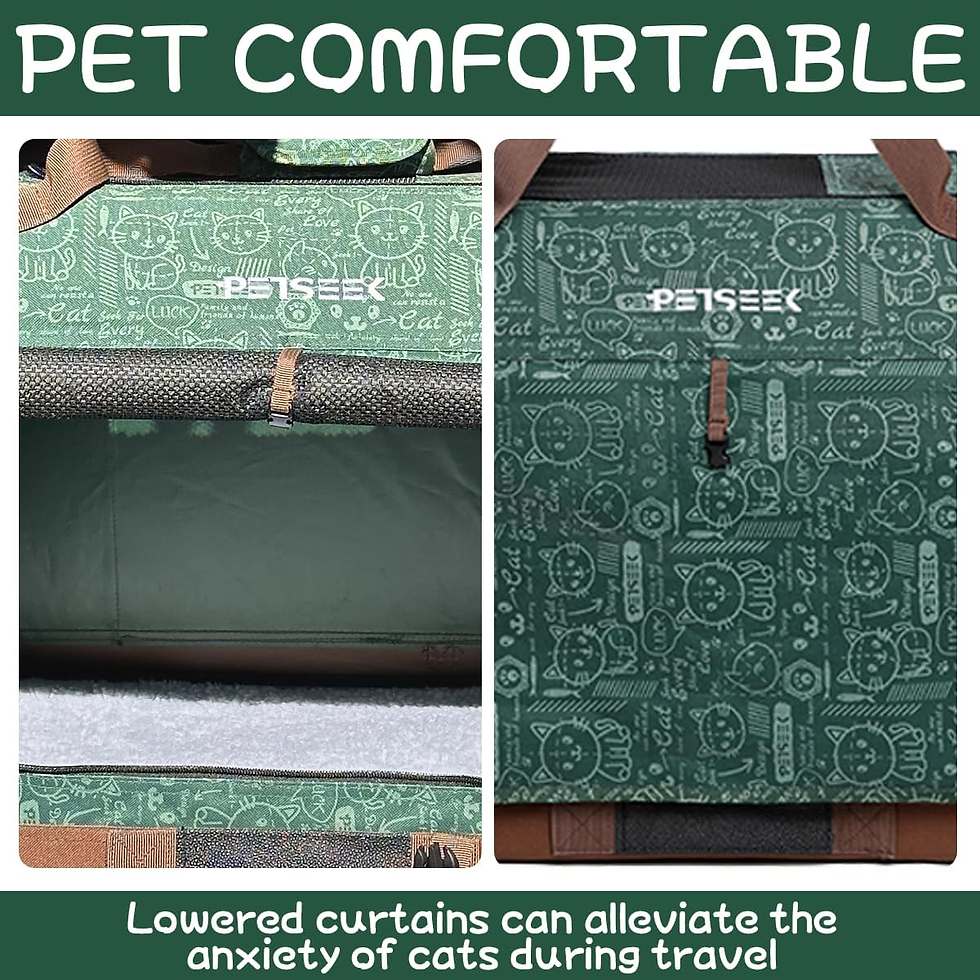 Thumbnail: Extra Large Cat Carrier Soft Sided, Portable Small Dog Carrier for 2 Cats, 24"X1