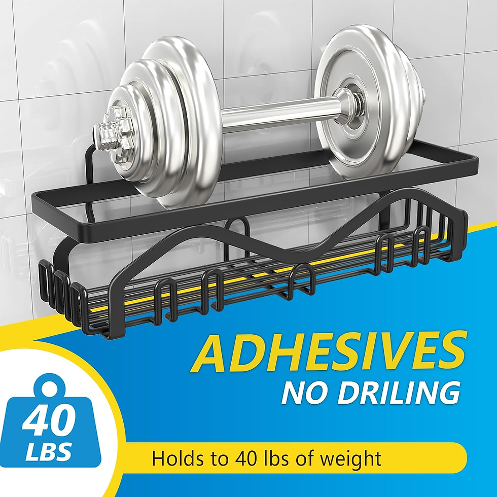 Thumbnail: Shower Caddy, Shower Shelves [5-Pack], Adhesive Shower Organizer No Drilling, La