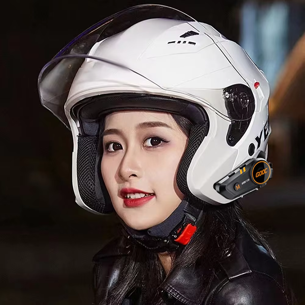 Thumbnail: Bluetooth 5.3 Helmet Headset Wireless Hands-Free Call Phone Kit Motorcycle Water