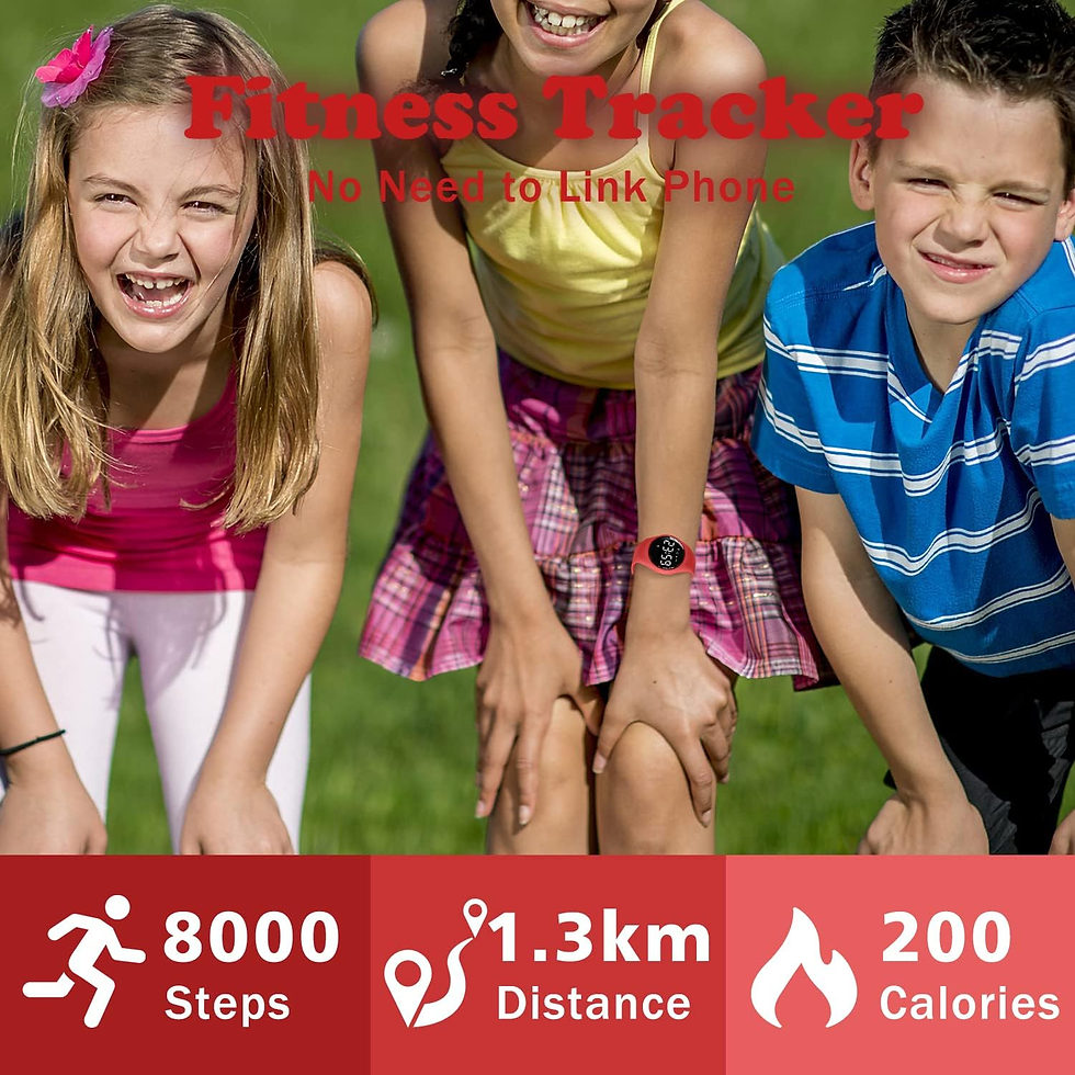 Thumbnail: Kids Watches Digital Sport Watch for Girls Boys, Fitness Tracker with Alarm Cloc