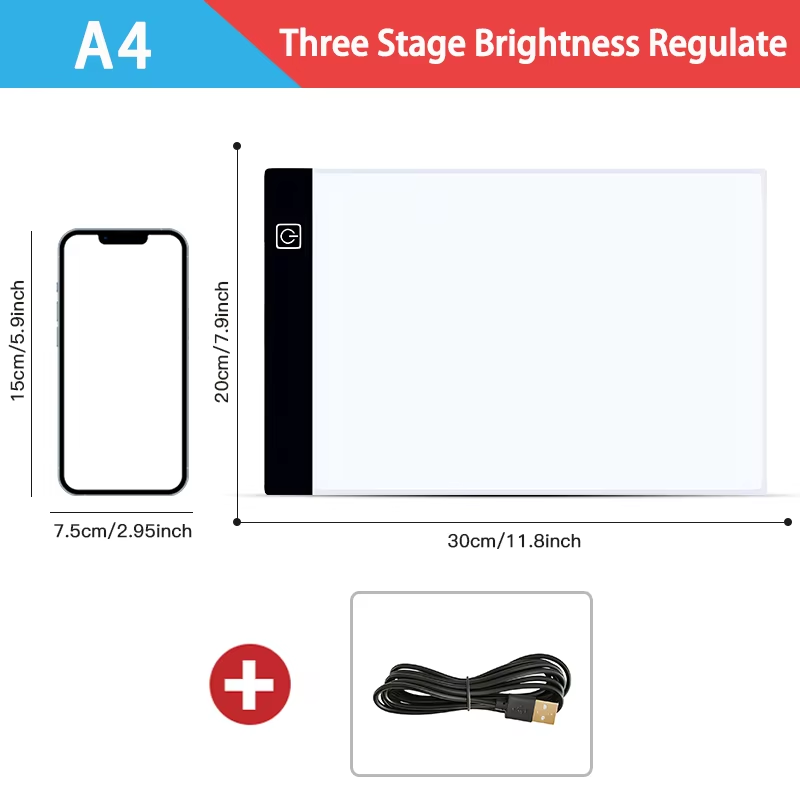 Thumbnail: A3/A4/A5 Level Dimmable Led Drawing Copy Pad Board Children'S Toy Painting Educa
