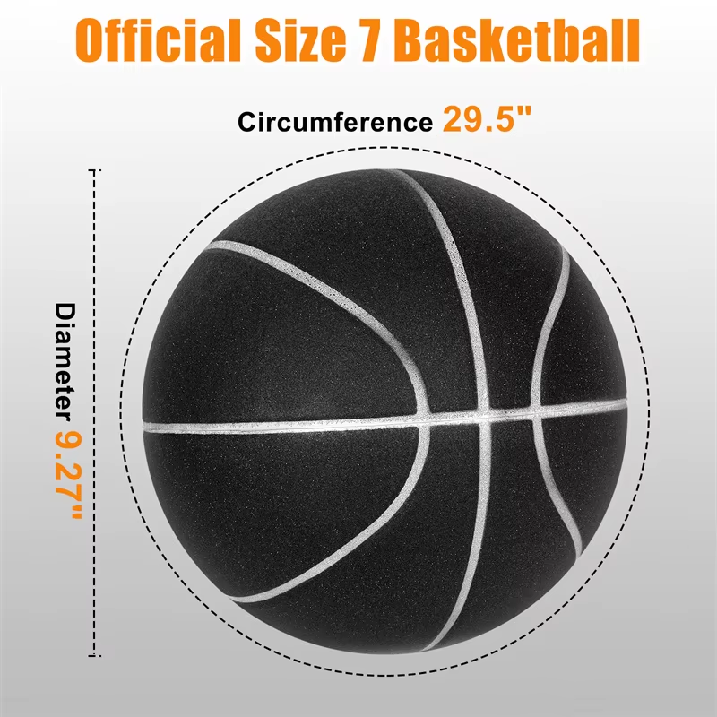 Thumbnail: 2024 New Silent Basketball High Density Soft PU Foam Indoor Mute Ball Bouncing N
