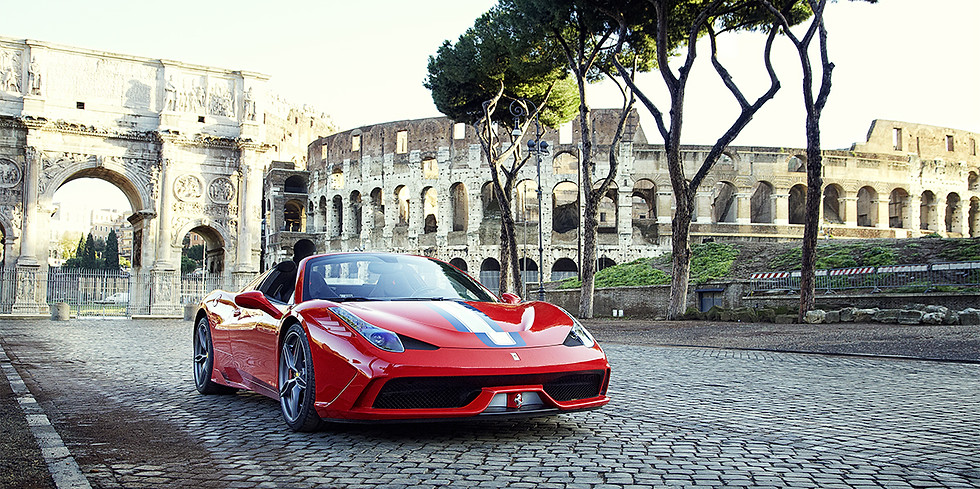 rent ferrari in roma