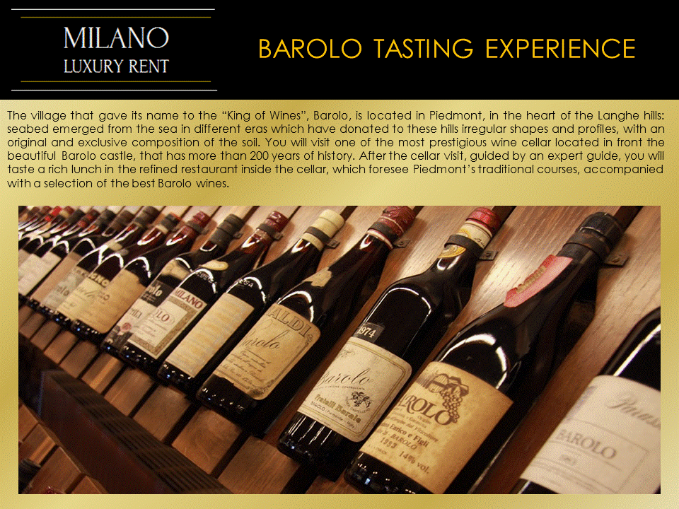 Barolo Tastin Experience Italy