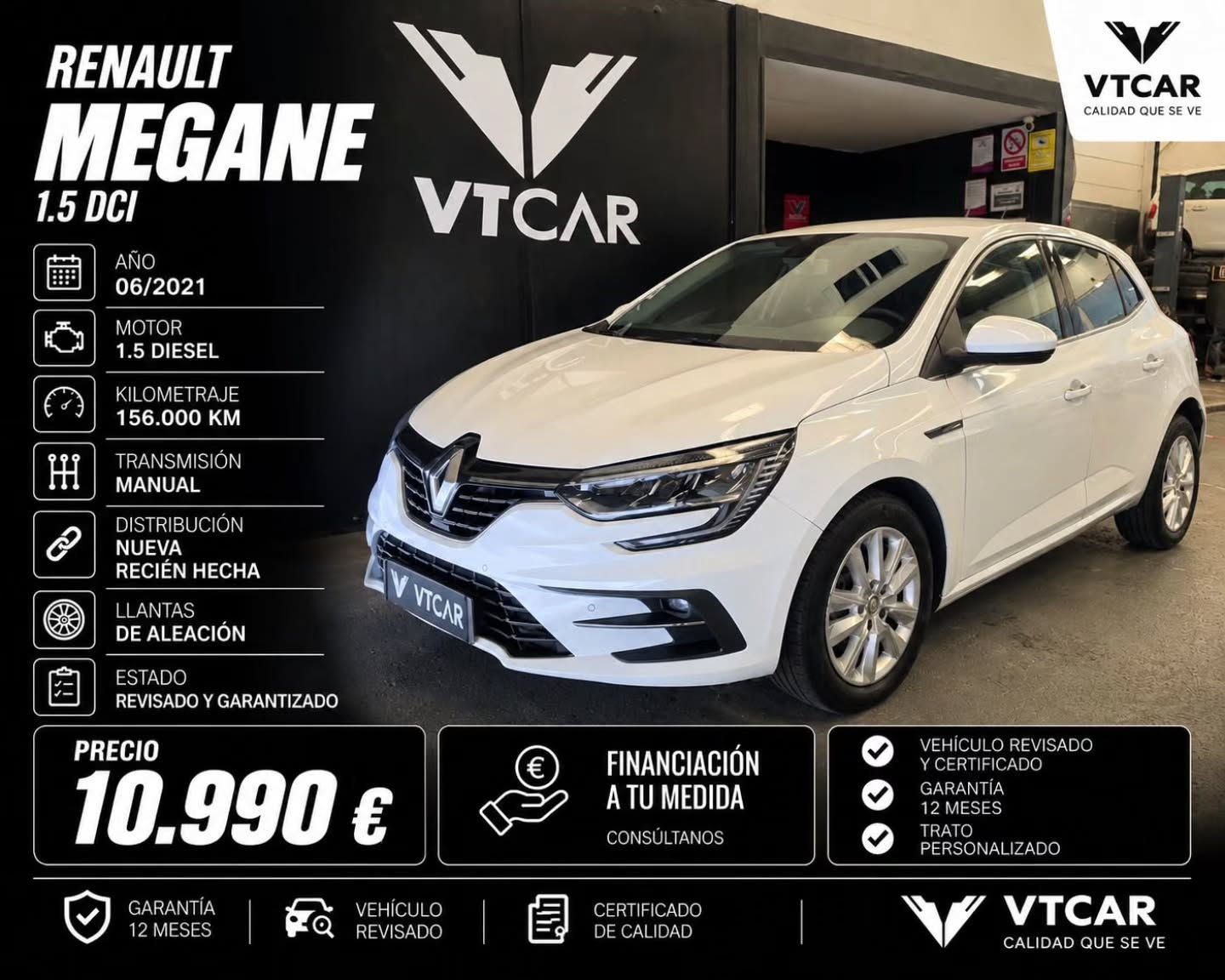 Renault Mégane 1.5 Diesel – 06/2021