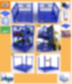 Nestainer Stillage Pallet, Foldable Metal Pallets, Cage Pallet - Collapsible Pallet - Logistic Pall