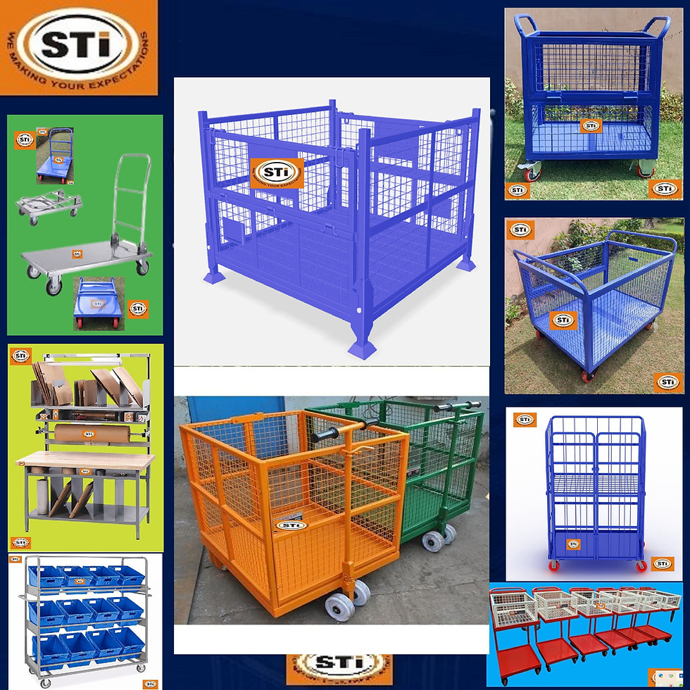 Thumbnail: Material Handling Trolley, Platform Trolley, Warehouse Equipment, Warehouse Trolleys, Warehouse Packing Table, Packing Table,
