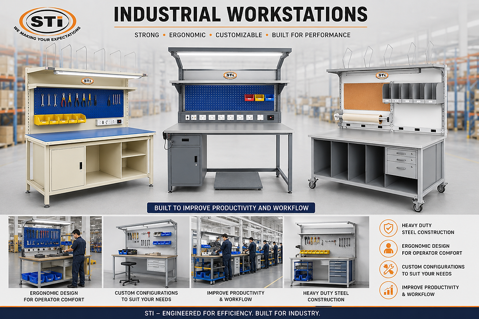 Thumbnail: Industrial Workstations, Heavy Duty Industrial Workstations, Industrial Work Tables, Industrial Work Benches.