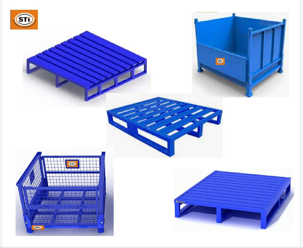 Metal Steel Industrial Pallets, Industrial Pallets Manufacturer, Supplier & Exporter in India, Sheetla Techno Industries