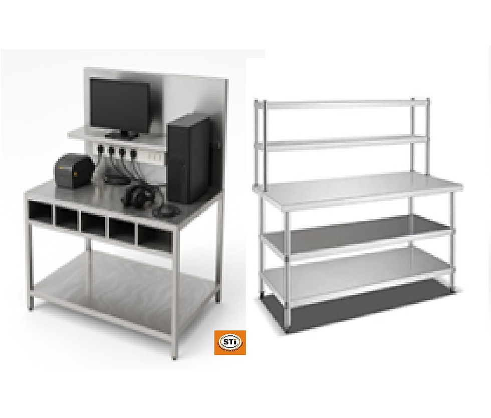 Stainless Steel Packaging Workstations, Packaging Tables, Packing Stations, Packaging Benches, Assembly Workstations, Inspect