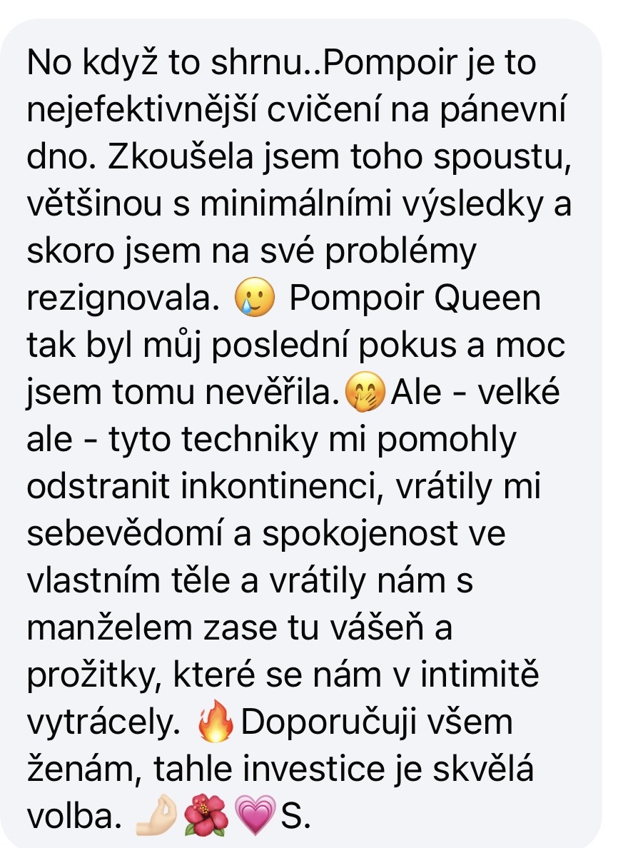 Recenze absolventky kurzu