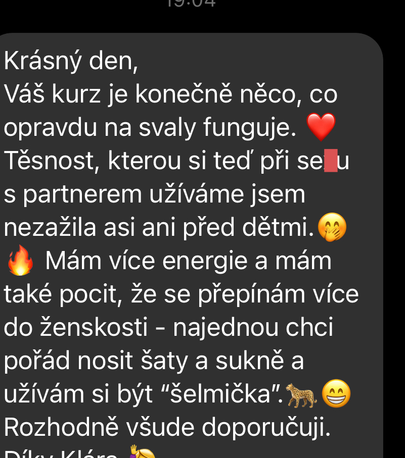 Recenze absolventky kurzu