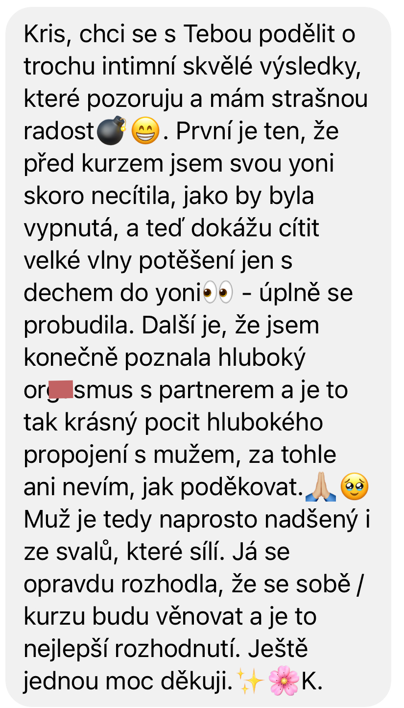 Recenze absolventky kurzu