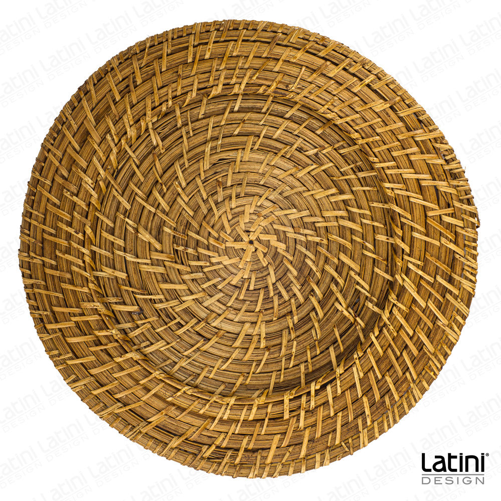 Sottopiatto in Midollino Scuro