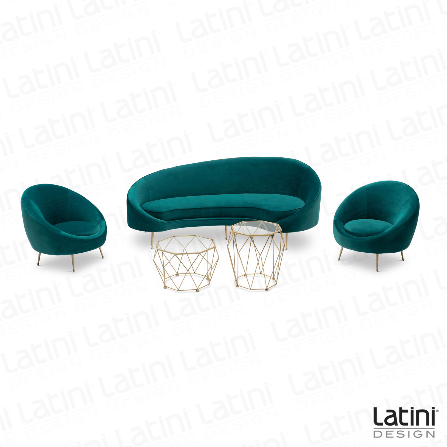 Salotto Santa Clarita Verde Bottiglia