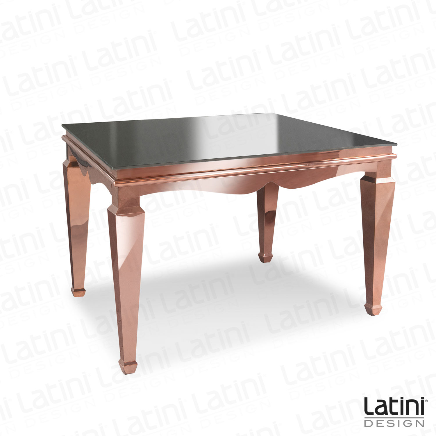 Tavolo Quadrato Raja Rose Gold