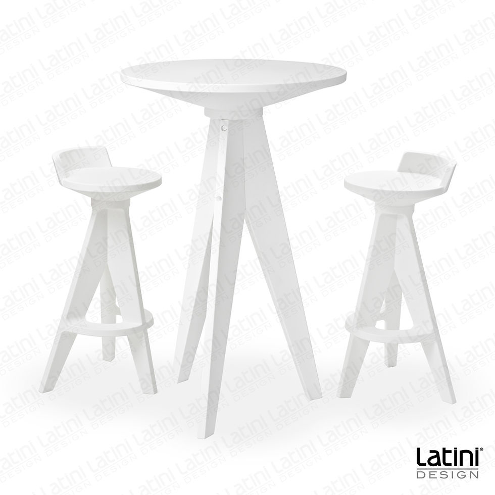 Miniatura: Sgabello Skylar Bianco