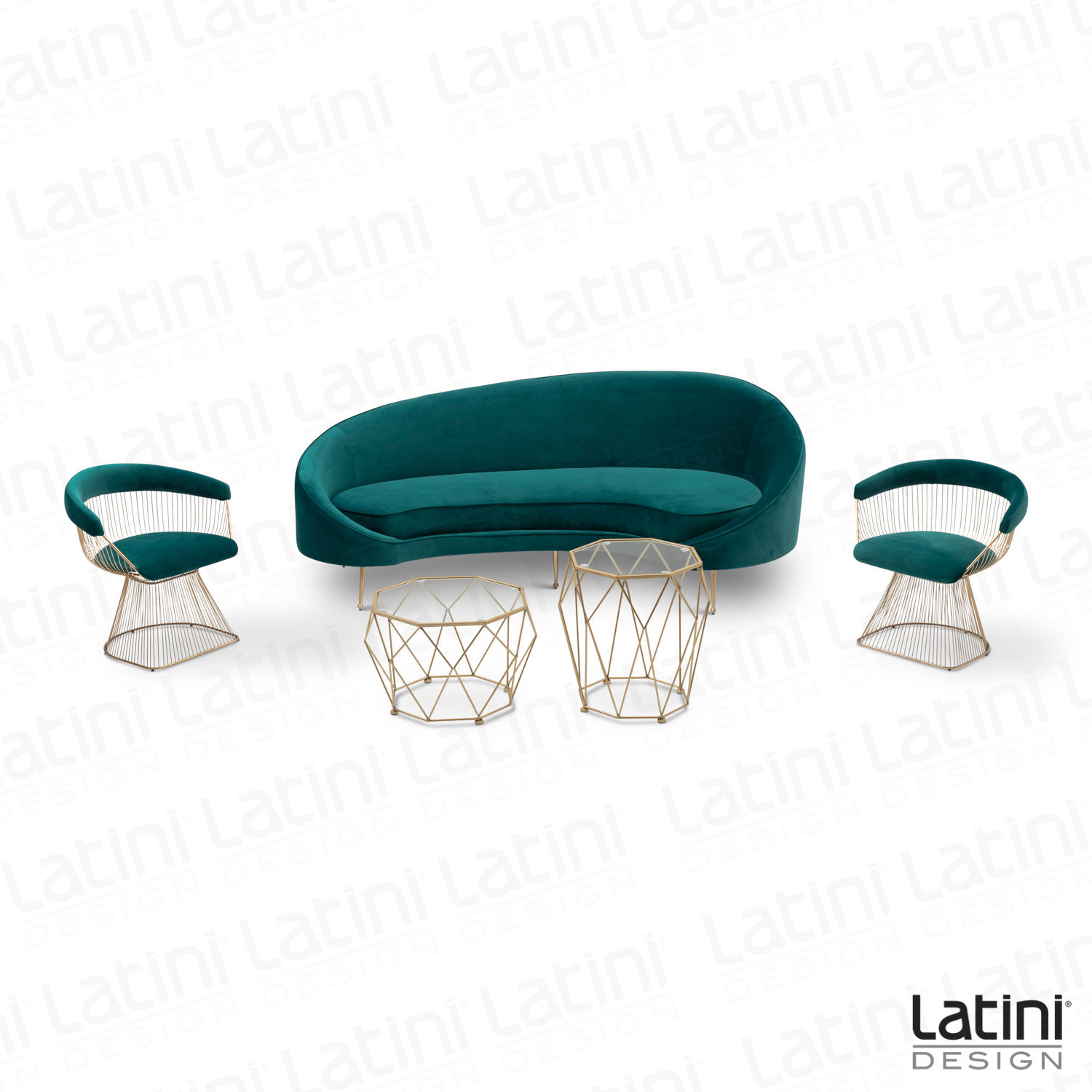 Salotto Santa Clarita Verde Bottiglia