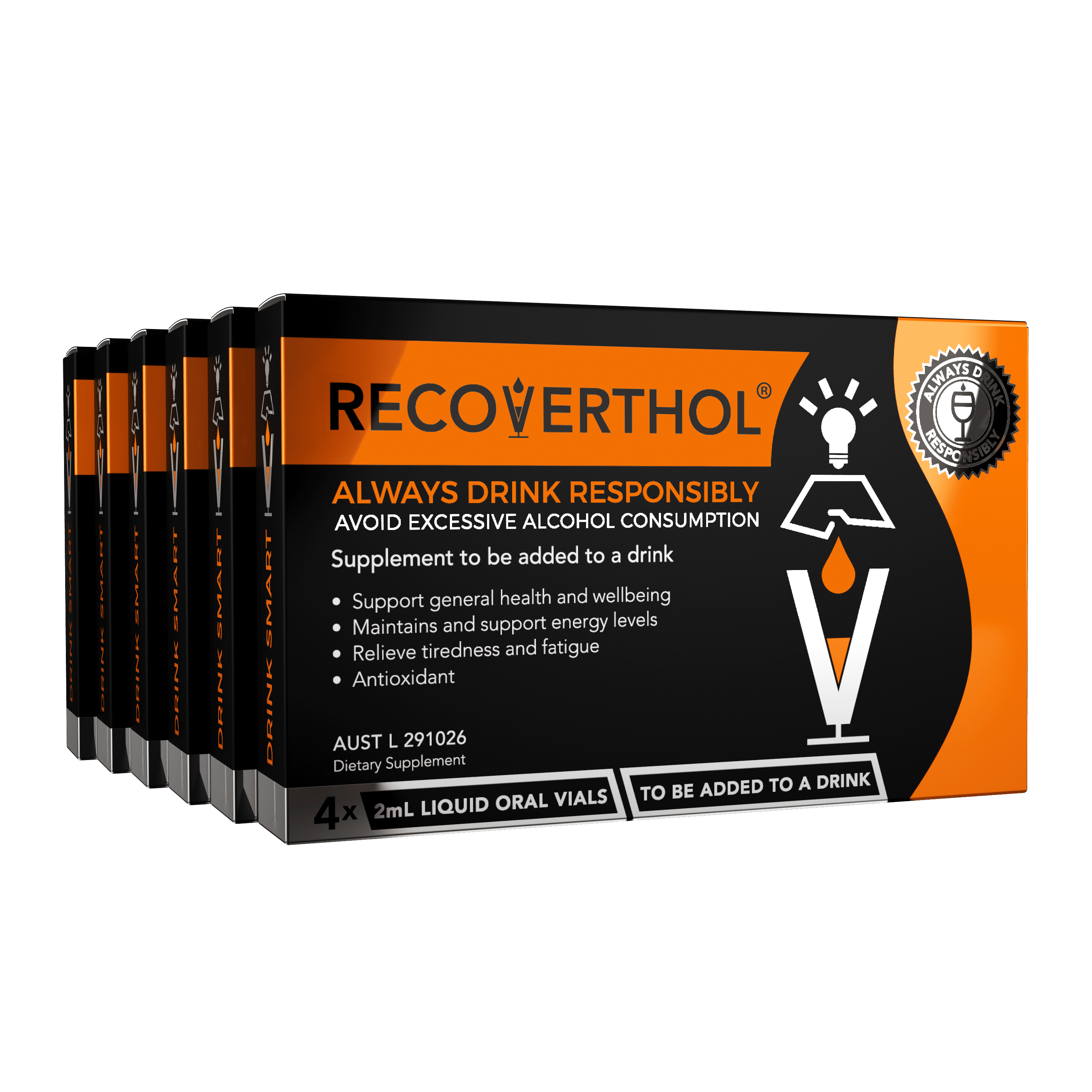 Recoverthol 6 Pack “Responsible Host”