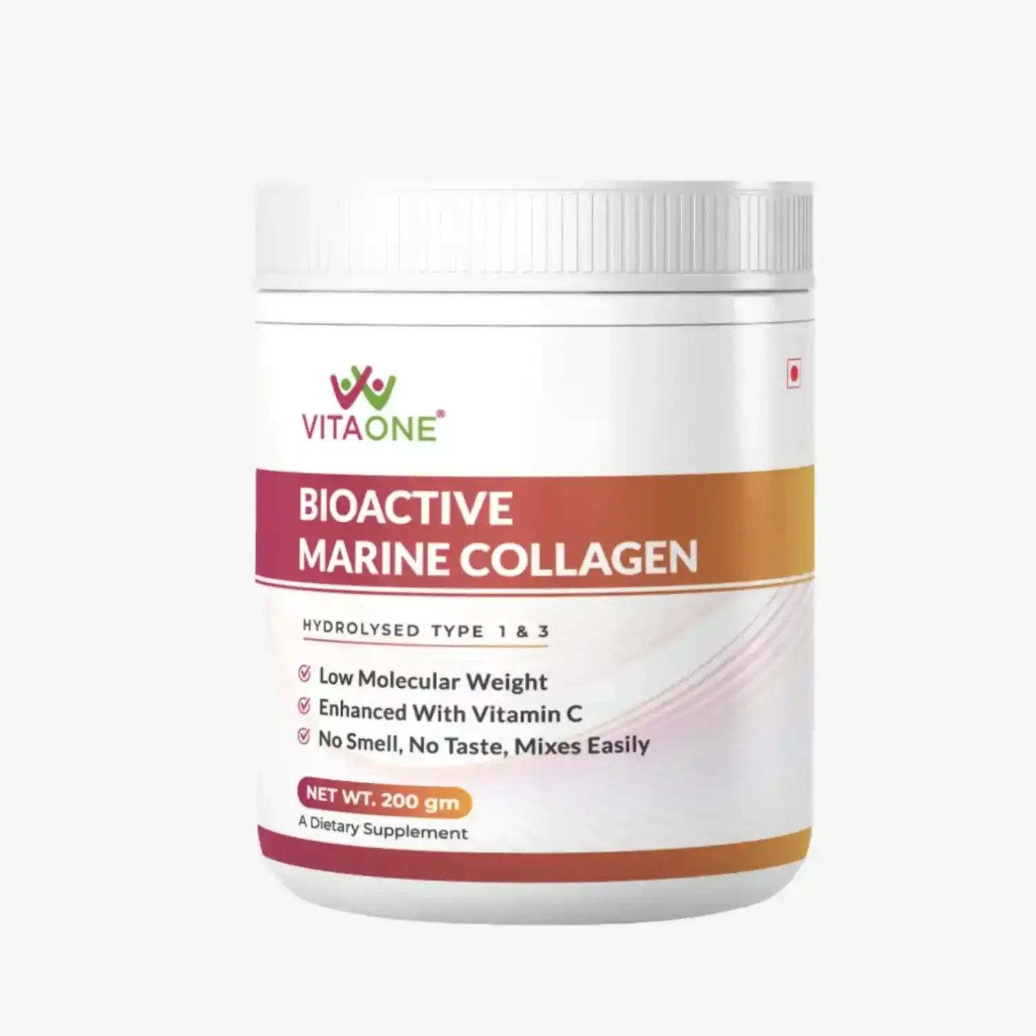 VitaOne Bioactive Marine Collagen, Unflavoured, 200gm