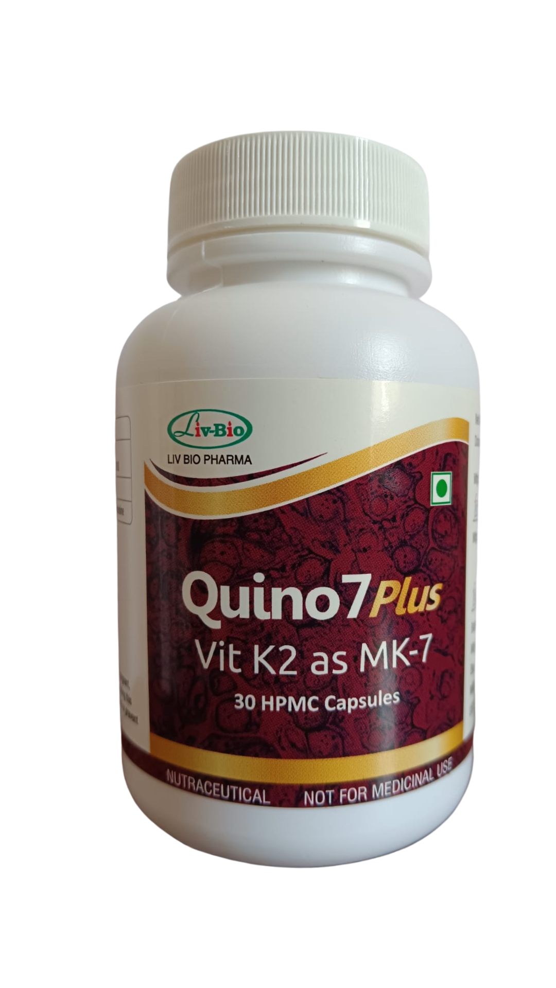 LivBio Quino plus D3 + K2-7 I 30 Veg Capsules