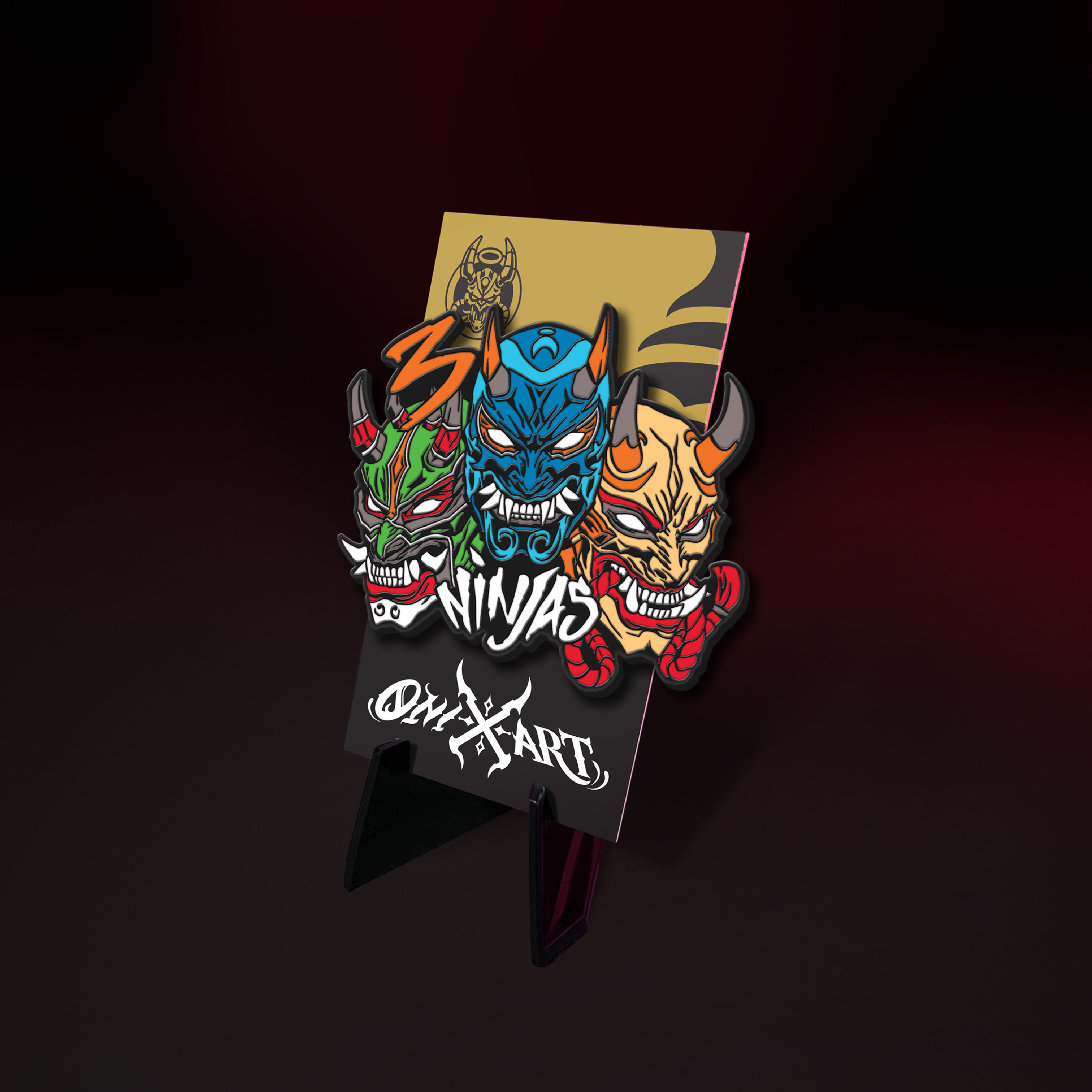 3 Ninjas Masks Pin