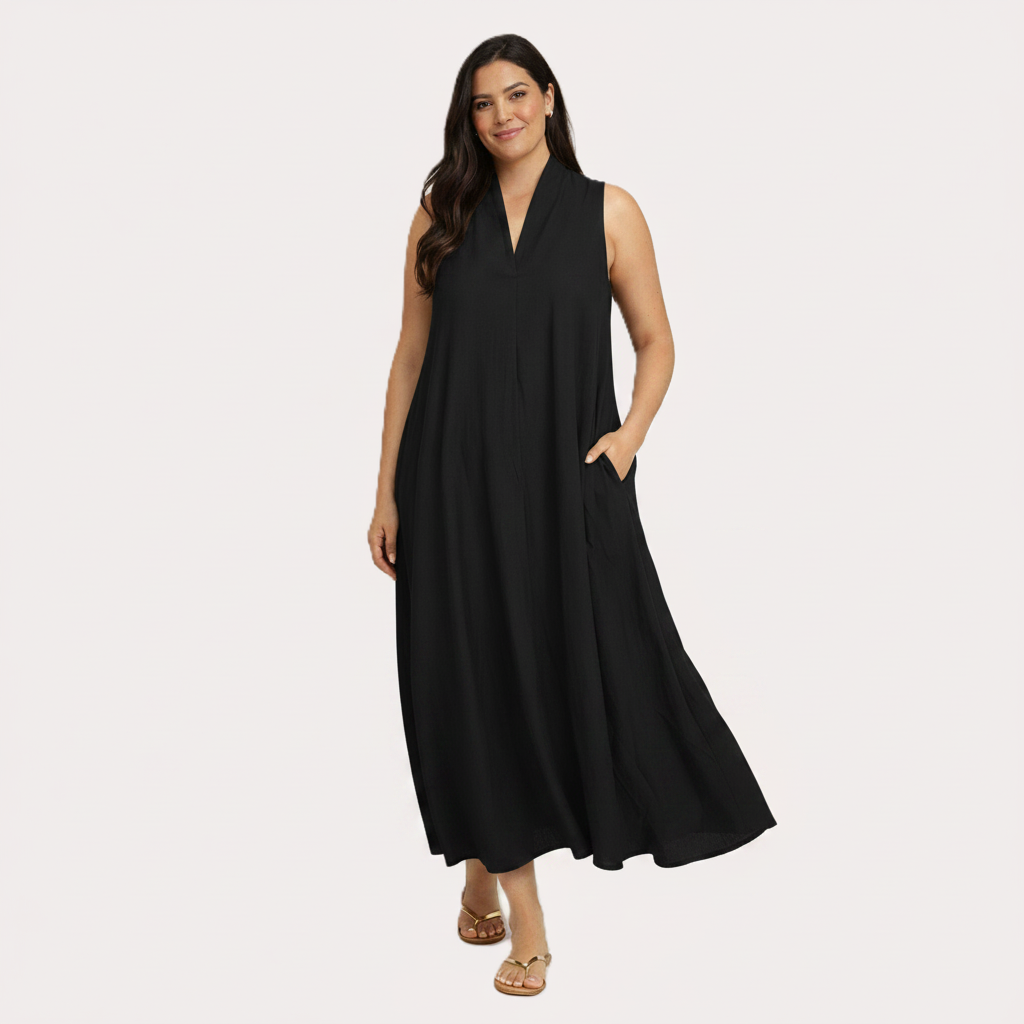 Pippa Sleeveless Dress (Pockets)