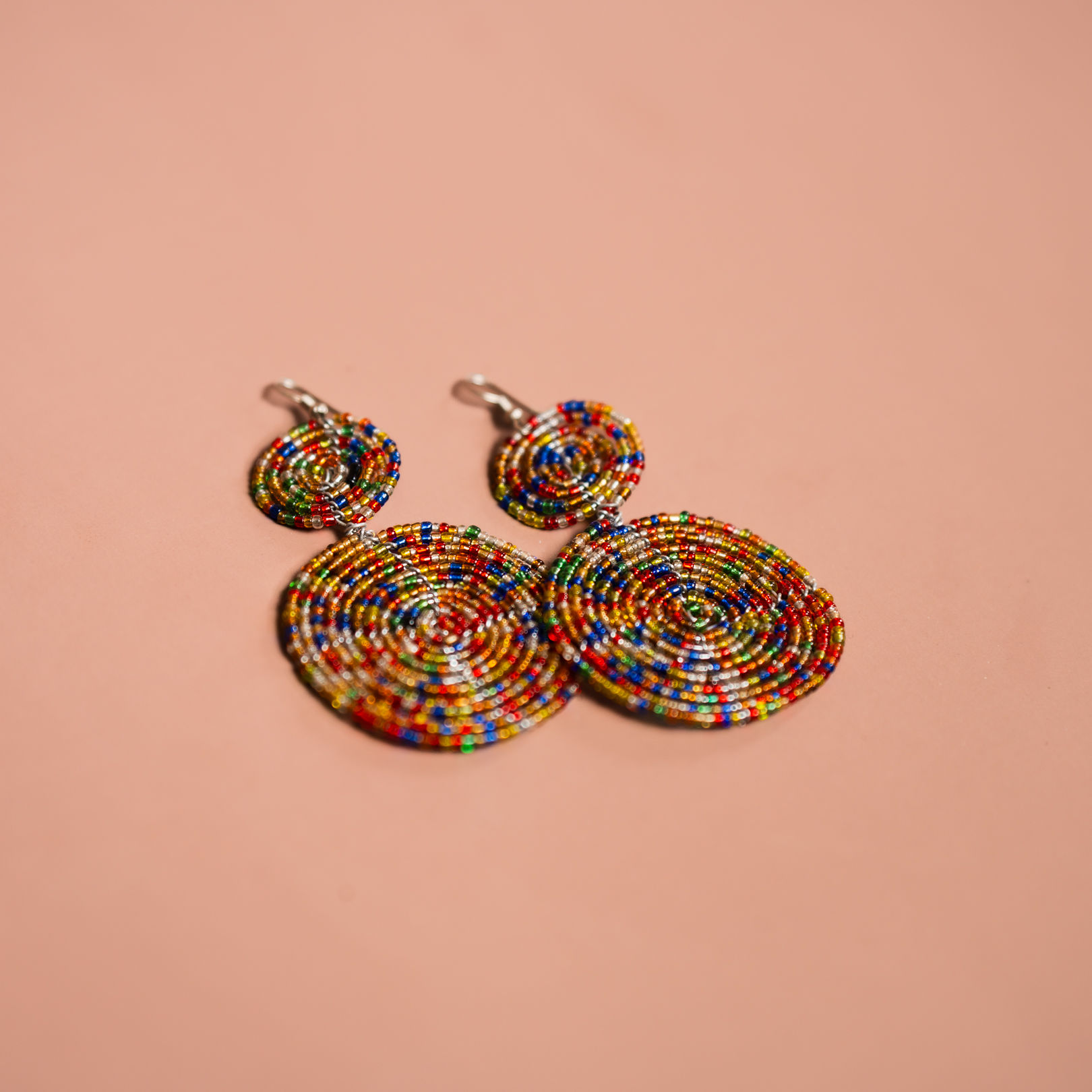 Handcrafted Earrings - Double Beaded