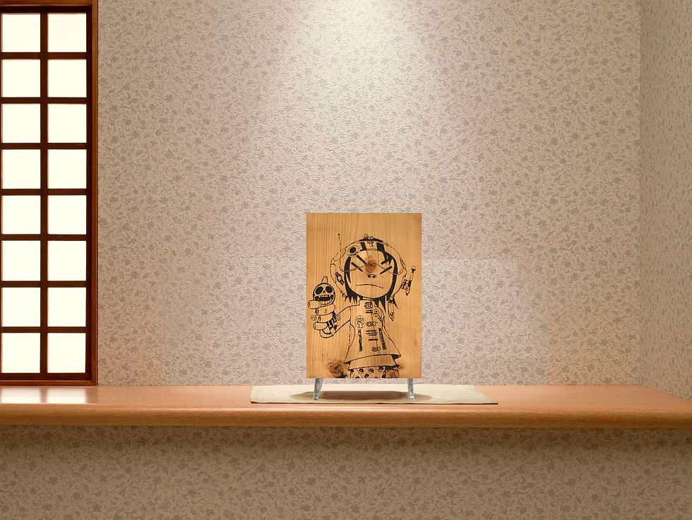 Miniaturbild: CharredArt - Gorillaz Noodle Kunst Brett