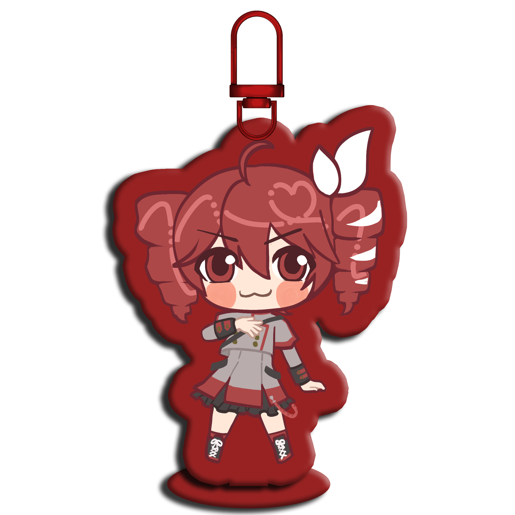 Teto - Chaveiro Stand acrílico vermelho