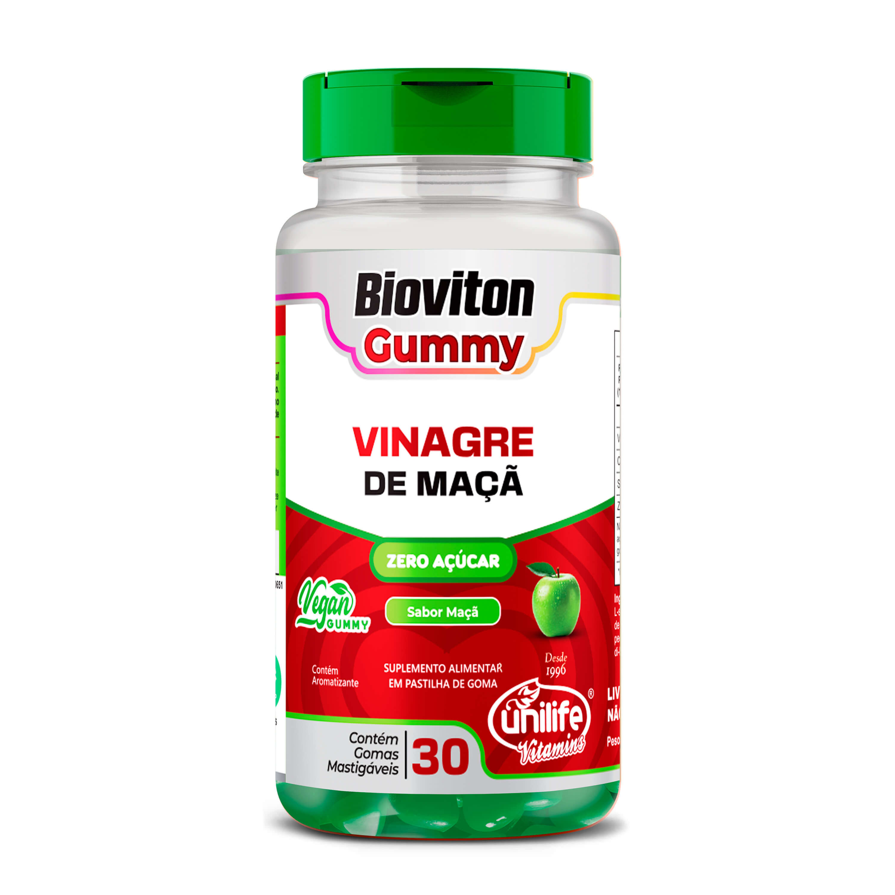 Vinagre de Maçã Bioviton Gummy 30 gomas | Unilife