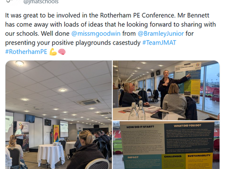 JMAT PE Leads attend the Rotherham PE Conference at New York Stadium