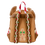Thumbnail: Back of Loungefly mini backpack featuring gingerbread Stitch ears and adjustable straps