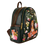 Thumbnail: Side profile of Loungefly backpack showing fall foliage accents and printed leaf pattern