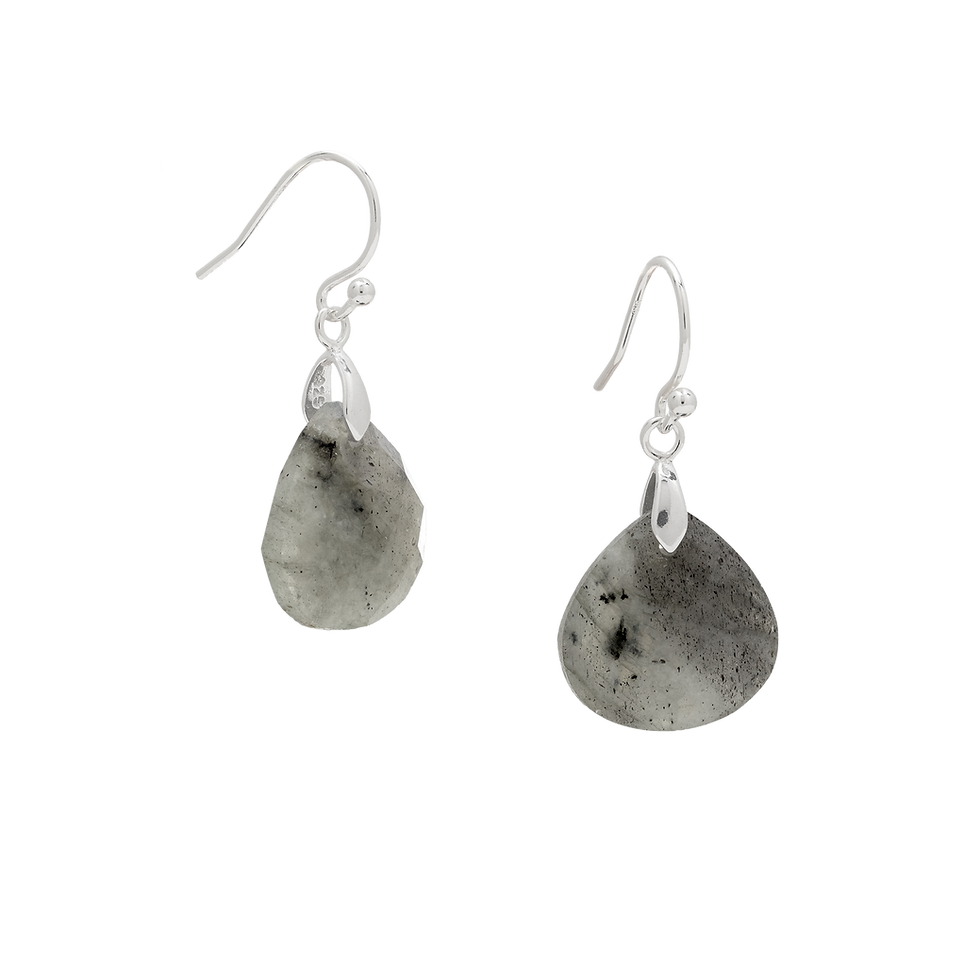 Thumbnail: Earth Gem Teardrop Earrings