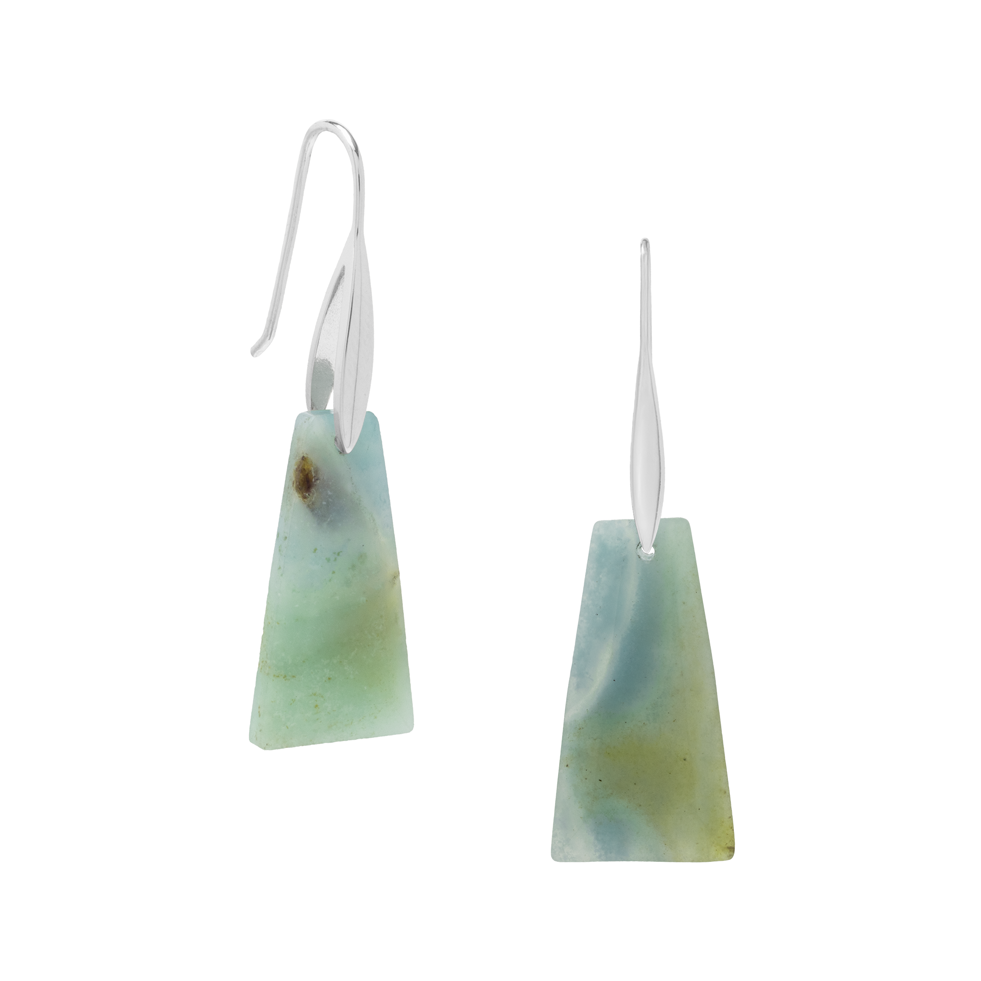 Earth Gems Fancy Rectangle Earrings