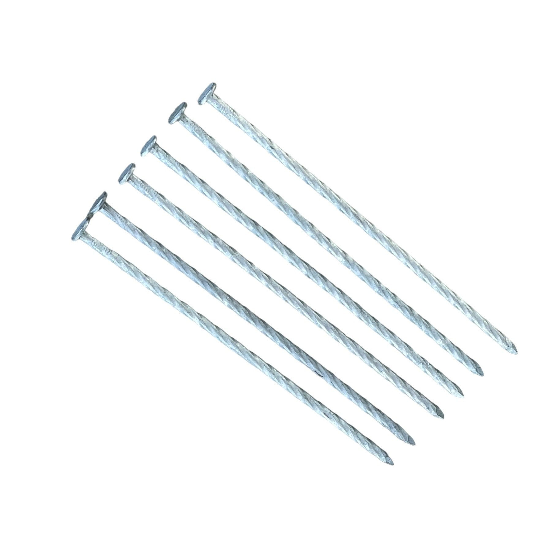 8-Inch Spiral Landscape Timber Spikes - 4 Gauge Galvanized