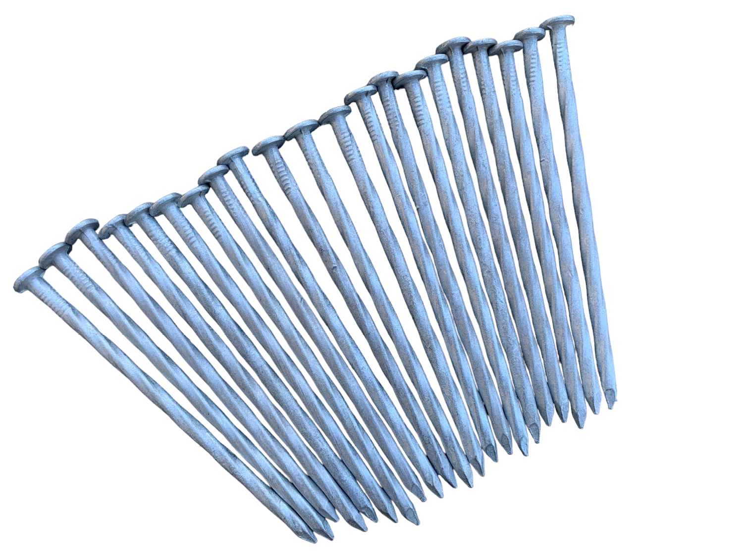6-Inch Spiral Landscape Timber Spikes - 3 Gauge Galvanized