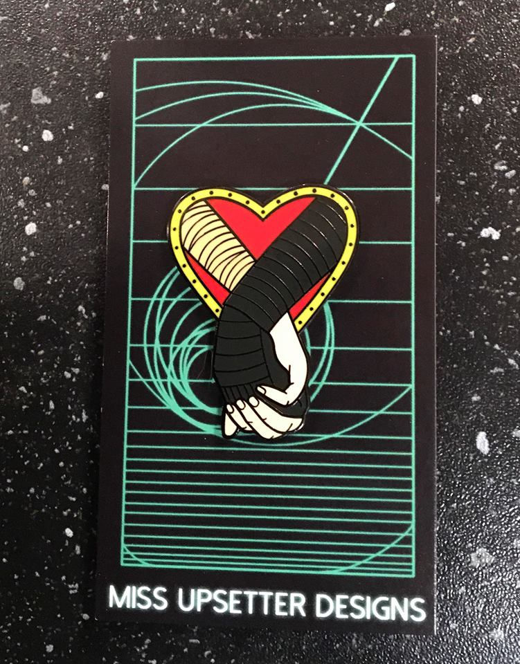 Reylo Holding Hands Enamel Pin