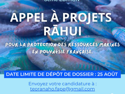 APPEL À PROJET RĀHUI 2025