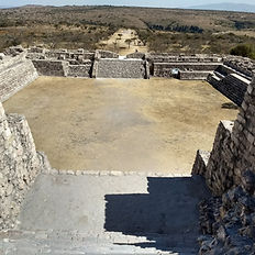 View of the square from the pyramid